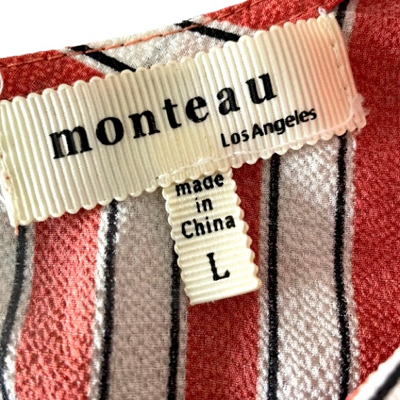 Monteau V-Neck Striped Dress - Picture 3 of 3